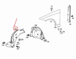 Mercedes-benz Cls C218 Front Right Inner Fender Lining A2186900164. Fixed Price $296.33.