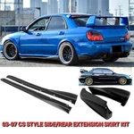 Fits Subaru Impreza Wrx Sti Cs Side Skirt Rear Extension Kit Twisted 02-07. Fixed Price $404.78.