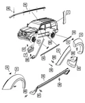 Genuine Mopar Splash Guard Left 1dx11rxfaa. Fixed Price $12.51.