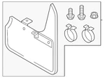Genuine Audi Splash Guards - Rear 4k9-075-101-a. Fixed Price $121.47.