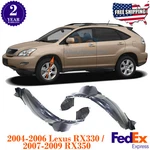 Fender Liners Set Front For 2004 - 2006 Lexus Rx330 / 2007-2009 Rx350. Fixed Price $91.35.