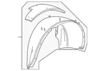 Genuine Gm Rear Driver Side Wheelhouse Liner With Insulator And Nut 23483773. Fixed Price $216.44.