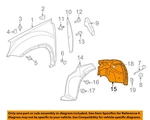 Gmc Gm Oem Acadia-front Fender Liner Inner Splash Shield Guard Left 25849005. Fixed Price $36.40.