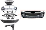 Rs7 Style Front Bumper Cover Grille Fender Spoiler Upgrade Set For 19- 23 A7 S7. Fixed Price $699.00.