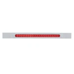 Chrome Top Mud Flap Plate W/ 23 Smd Led Light Bar & Bezel - Red Led/red Lens. Fixed Price $75.00.