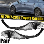 Pair Front Fender Liners Set For 2017-2019 Toyota Corolla To1249210 To1248210. Fixed Price $36.79.