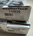 Weathertech No-drill Mudflaps - 110026-120026 Black. Fixed Price $120.00.