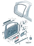 New Audi Q7 4m Front Door Catch 4m0837249. Fixed Price $57.21.